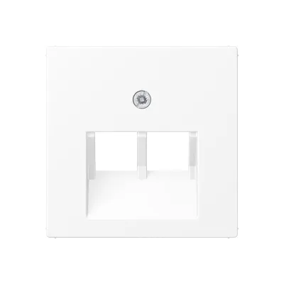 JUNG Abdeckung für UAE/IAE Anschlussdose A569-2BFPLUAWWM | 2-fach | Thermoplast | schneeweiß matt | 55x55mm