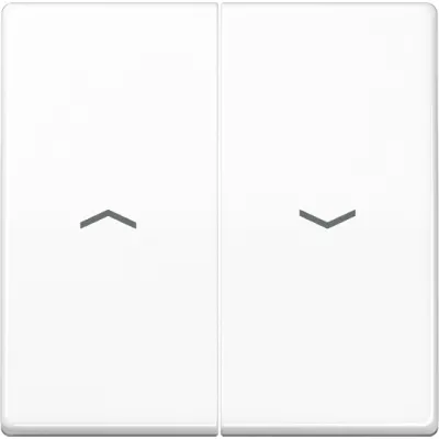 JUNG Wippe ABAS591-5PWW für Jalousieschalter/-taster | Symbole Pfeile | antibakteriell | Duroplast | alpinweiß | 55x55mm