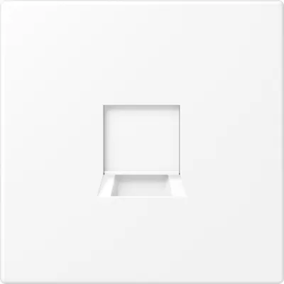 JUNG Abdeckung Modular-Jack LS1969-1WEWWM | 1-fach Keystone | Klemmbefestigung | schneeweiß matt | RAL 9016