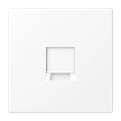 JUNG Abdeckung Modular-Jack LS1969-1WEWWM | 1-fach Keystone | Klemmbefestigung | schneeweiß matt | RAL 9016