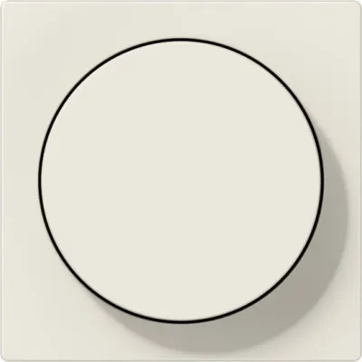 JUNG Abdeckung mit Drehknopf A1740 | Dimmer Ersatzteil | Duroplast Kunststoff | glänzend | weiß RAL1013 | 55x55 mm