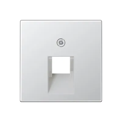 JUNG Abdeckung IAE/UAE-Dose | 1x8-polig | Cat.5e/6 | Schraubbefestigung | Duroplast | Alu