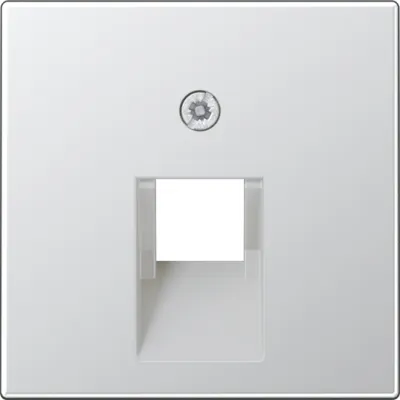 JUNG Abdeckung IAE/UAE-Dose | 1x8-polig | Cat.5e/6 | Schraubbefestigung | Duroplast | Alu