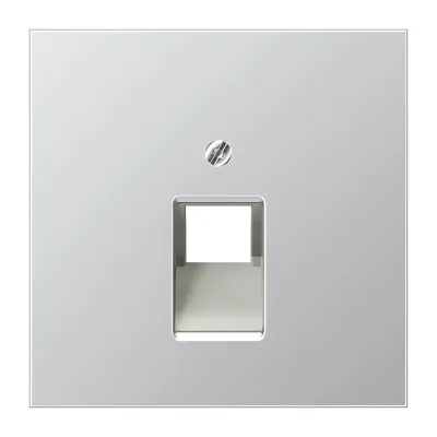 JUNG Abdeckung AL2969-1UA | UAE/IAE Zentralplatte 1x8-polig | Aluminium matt | Aufputz | Schraubbefestigung | 70x70 mm