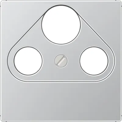 JUNG Abdeckung für SAT-TV-Steckdose A561PLSATAL | Zentralplatte 1-fach | Aufputz | Duroplast lackiert | Aluminium