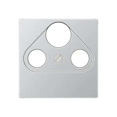 JUNG Abdeckung für SAT-TV-Steckdose A561PLSATAL | Zentralplatte 1-fach | Aufputz | Duroplast lackiert | Aluminium