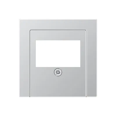 JUNG Abdeckung TAE-Dose A569PLTAL | Zentralplatte für TAE-Anschluss | Duroplast lackiert | Aluminium | 55x55 mm