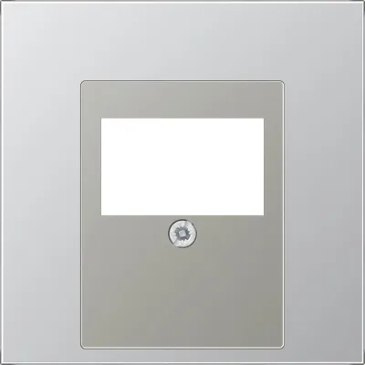 JUNG Abdeckung TAE-Dose AL2969T | Zentralplatte | Aluminium matt | 70x70mm | Aufputz | halogenfrei | silber