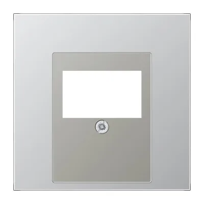 JUNG Abdeckung TAE-Dose AL2969T | Zentralplatte | Aluminium matt | 70x70mm | Aufputz | halogenfrei | silber