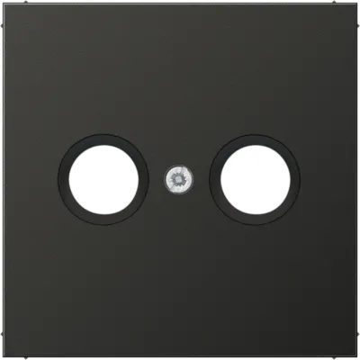 JUNG Abdeckung AL2990TVAN | Antennendose Koaxial | Aluminium matt anthrazit | 70x70mm | Aufputz | halogenfrei