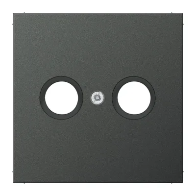 JUNG Abdeckung AL2990TVAN | Antennendose Koaxial | Aluminium matt anthrazit | 70x70mm | Aufputz | halogenfrei
