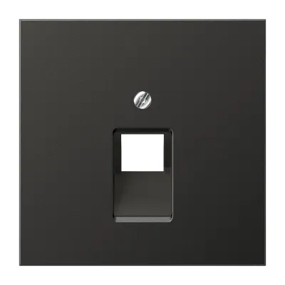 JUNG Abdeckung IAE/UAE-Anschlussdose AL2969-1UAAN | 1-fach Cat.5e/Cat.6 passend | Aluminium matt lackiert | anthrazit