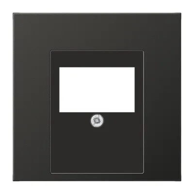 JUNG Abdeckung TAE-Anschlussdose | AL2969TAN | Aluminium anthrazit | 70x70mm | Schraubbefestigung | halogenfrei