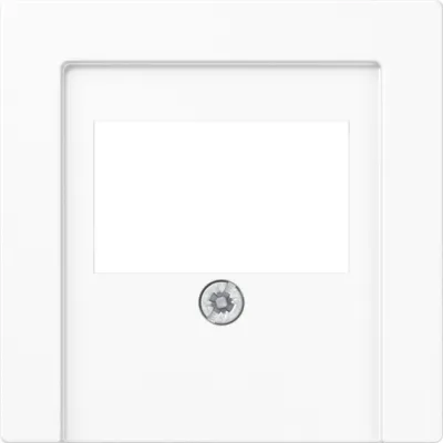 JUNG Abdeckung TAE-Anschlussdose A569BFPLTWW | Universal | 55x55 mm | Thermoplast glänzend | alpinweiß RAL 9010
