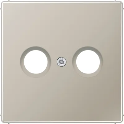 JUNG Abdeckung Antennen-Steckdose | Edelstahl matt | 70x70mm | LS-Serie | IP20 | halogenfrei