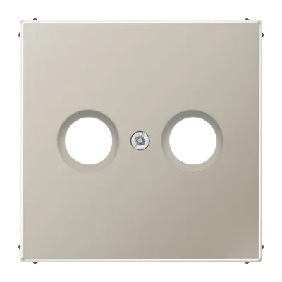 JUNG Abdeckung Antennen-Steckdose | Edelstahl matt | 70x70mm | LS-Serie | IP20 | halogenfrei