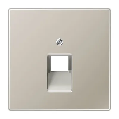 JUNG Abdeckung für IAE/UAE Anschlussdose ES2969-1UA | 1x8-polig | Edelstahl matt | Cat.5e Cat.6 | Aufputz | 70x70mm