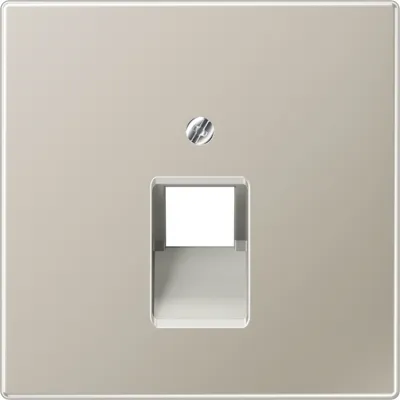 JUNG Abdeckung für IAE/UAE Anschlussdose ES2969-1UA | 1x8-polig | Edelstahl matt | Cat.5e Cat.6 | Aufputz | 70x70mm