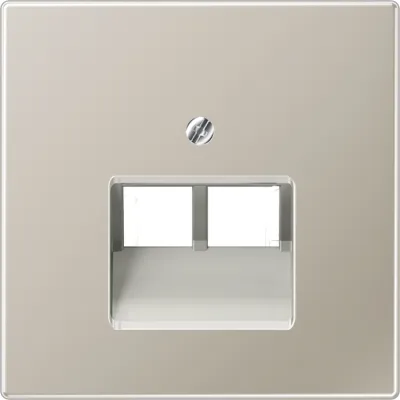 JUNG Abdeckung ES2969-2UA für IAE/UAE-Dose 2x8-polig | Edelstahl | matt | Aufputz | Schraubbefestigung | IP20