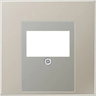 JUNG Abdeckung für TAE-Anschlussdose ES2969T | Edelstahl matt | Aufputz | Schraubbefestigung | halogenfrei | 70x70mm