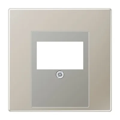 JUNG Abdeckung für TAE-Anschlussdose ES2969T | Edelstahl matt | Aufputz | Schraubbefestigung | halogenfrei | 70x70mm