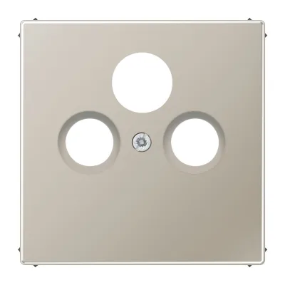 JUNG Abdeckung SAT-TV-Steckdose | Edelstahl matt | 70x70mm | Schraubbefestigung | LS-Serie