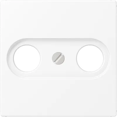 JUNG Abdeckung Antennen-Steckdose A561BFPLTVWWM | Zentralplatte | Thermoplast matt | schneeweiß | 55x55mm