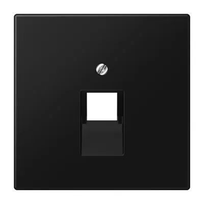 JUNG Abdeckung LS969-1UASWM für IAE/UAE Anschlussdose | 1x8-polig | Thermoplast | 70x70 mm | graphitschwarz matt