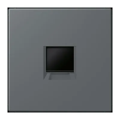 JUNG Abdeckung Modular-Jack LC 1969-1 WE 202 | 1-fach | Staubschutz | Klemmbefestigung | Unterputz | Kunststoff | grau