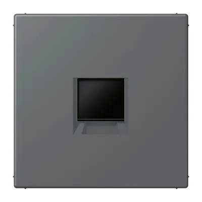 JUNG Abdeckung Modular-Jack LC 1969-1 WE 202 | 1-fach | Staubschutz | Klemmbefestigung | Unterputz | Kunststoff | grau