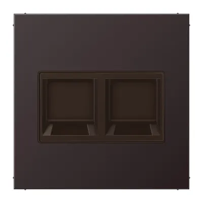 Jung Abdeckung f.MJ 2f WE AL1969-2WED (AMP Radiall) Aluminium dark