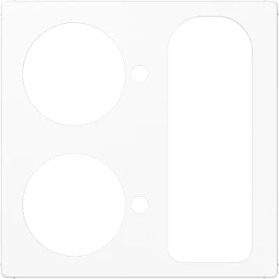 JUNG Abdeckung Ruftaster Patientenruf A527.252WW | VarioLine 127.xxx | Thermoplast | glänzend | 55x55 mm | alpinweiß