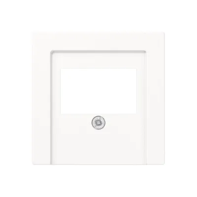 JUNG Abdeckung für TAE-Anschlussdose A569BFPLTWWM | Vollplatte | Thermoplast | matt | schneeweiß RAL 9016 | 55x55 mm