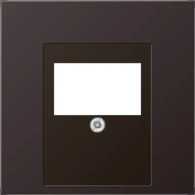 JUNG Abdeckung AL2969TD für TAE-Anschlussdose | Aluminium matt lackiert | 70x70mm | Schraubbefestigung | Farbe: dark