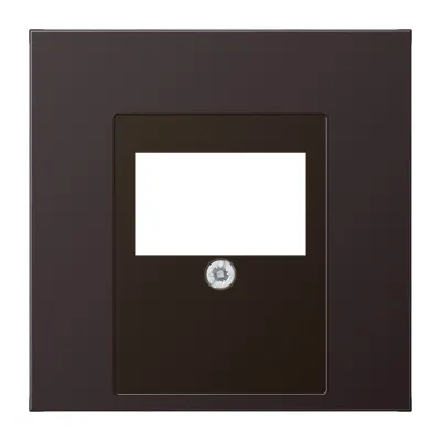 JUNG Abdeckung AL2969TD für TAE-Anschlussdose | Aluminium matt lackiert | 70x70mm | Schraubbefestigung | Farbe: dark