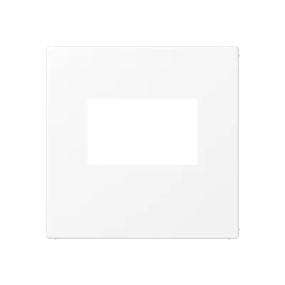 JUNG USB Zentralplatte A1569USBWWM | Abdeckung für USB-Ladegerät | Thermoplast matt | schneeweiß RAL 9016 | 55x55 mm