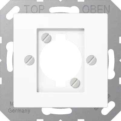 JUNG Abdeckung A 568 BF WW | XLR-Steckdose Binder/Cannon/Neutrik | bruchsicher | alpinweiß