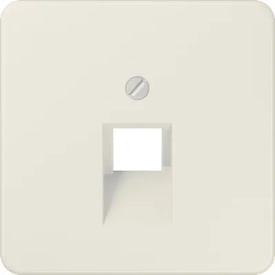 Jung Abdeckung für IAE/UAE-Dose 569-1UA | Zentralplatte 1x8-polig | bruchsicher | Aufputz | Kunststoff | 67x67 mm | weiß