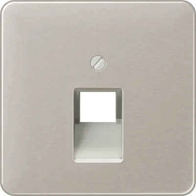 JUNG Abdeckung für IAE/UAE Anschlussdose CD569-1UAPT | 1x8-polig | Metall Aluminium eloxiert | Aufputz | Platin