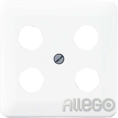 Bild: Jung Abdeckung für SAT 4-Loch 561-4SAT1 CD universal weiß Jung Abdeckung für SAT