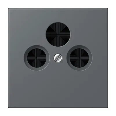 JUNG Abdeckung Sat-/BK-Dose LC 990 SAT 202 | Zentralplatte | Thermoplast matt | halogenfrei | gris foncé 31