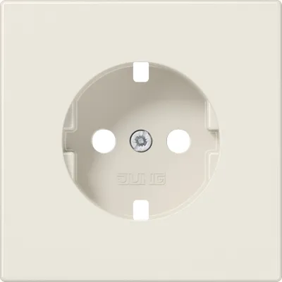 JUNG Zentralplatte LS990SPL für SCHUKO Steckdose 521EINS | Abdeckung | Schraubbefestigung | Duroplast | weiß