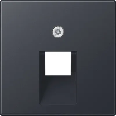 JUNG Abdeckung für IAE/UAE-Anschlussdose A569-1BFPLUAANM | 1x8-polig | bruchsicher | Thermoplast matt | anthrazit