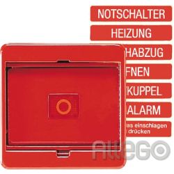 Jung Abdeckung Glasscheibe rt für Schalter/Taster 561 GL RT