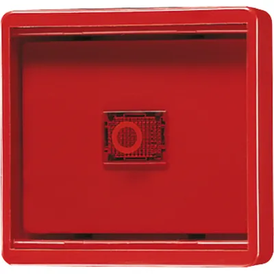Jung Abdeckung mit Glasscheibe 661WGLR | WG600 Aufputz-Schalter Wippe | IP44 | Kunststoff Duroplast | rot RAL3000
