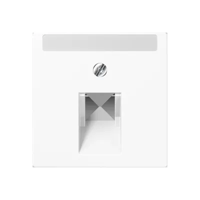 JUNG Abdeckung IAE/UAE Anschlussdose A 569-1 NA PLUA WW | 1-fach | Thermoplast | Beschriftungsfeld | glänzend | weiß