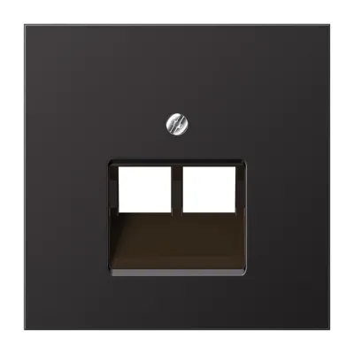JUNG Abdeckung AL2969-2UAD für IAE/UAE Anschlussdose 2x8-polig | Aufputz | Aluminium matt lackiert | 70x70 mm | dark