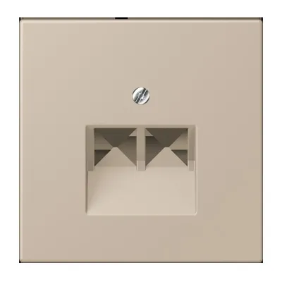 JUNG Abdeckung UAE/IAE LC 969-2 UA 243 | Zentralplatte | Unterputz | Thermoplast matt | 70x70 mm | ombre naturelle