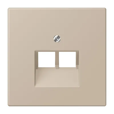 JUNG Abdeckung UAE/IAE LC 969-2 UA 243 | Zentralplatte | Unterputz | Thermoplast matt | 70x70 mm | ombre naturelle