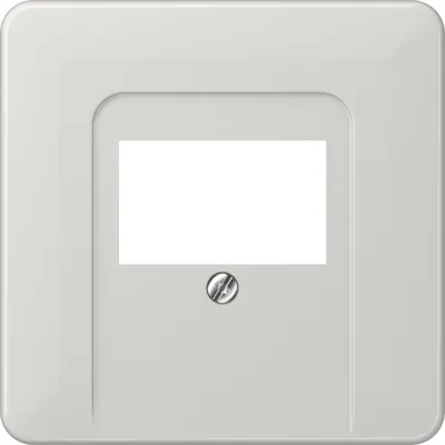 JUNG Abdeckung TAE-Anschlussdose CD569TLG | Kunststoff | Aufputz | glänzend | lichtgrau RAL 7035 | 67x67mm | halogenfrei